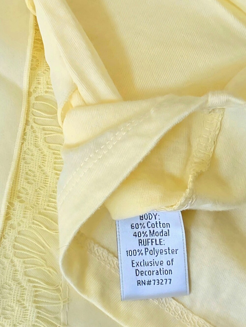 NWT LC Ruffle/Lace Tank - Picture 3 of 6